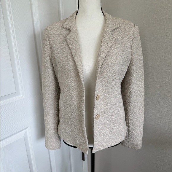 Eileen Fisher Jackets & Blazers - Eileen Fisher Cream Textured Blazer